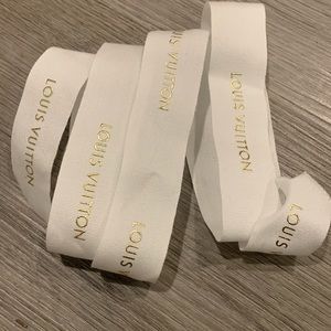 Louis Vuitton white ribbon